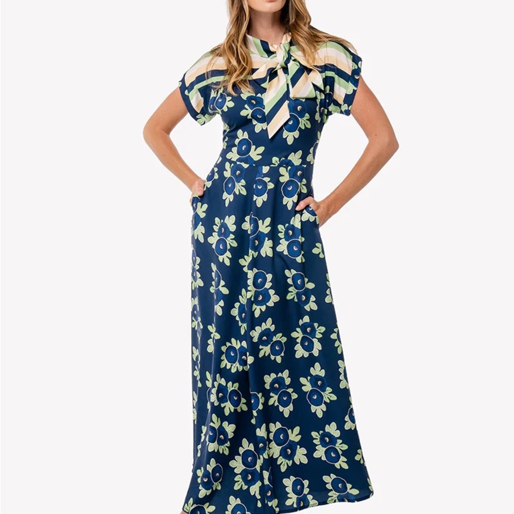 LOULOU DAMOUR FIGUIERA Maxi Floral Dress Small - Picture 2 of 4